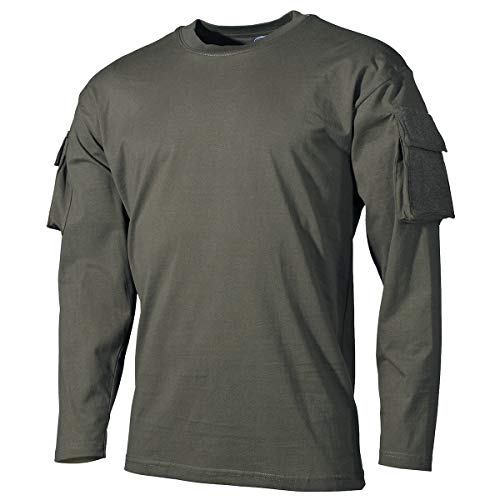 MFH US Mit Ärmeltaschen Langarm-Shirt - OD Green Größe M von MFH