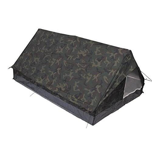 MFH 2 Personen Zelt Minipack Campingzelt BW Zelt Outdoor 213x137x97cm verschiedene Farben (Woodland) von MFH