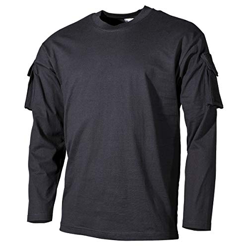 MFH US Mit Ärmeltaschen Langarm-Shirt - Schwarz Größe 3XL von MFH