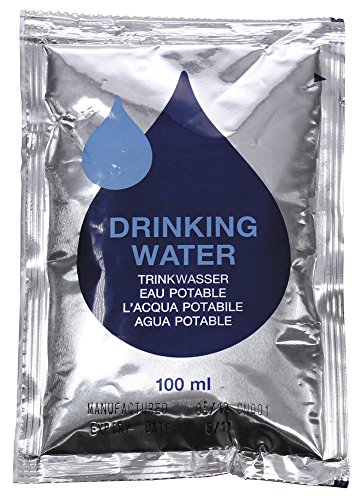Trinkwasser, Emergency, Pack mit 5 x 100 ml Beutel von MFH