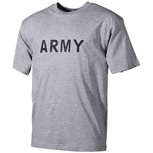 MFH Herren T-Shirt grau mit Armee Drucken Größe M von MFH