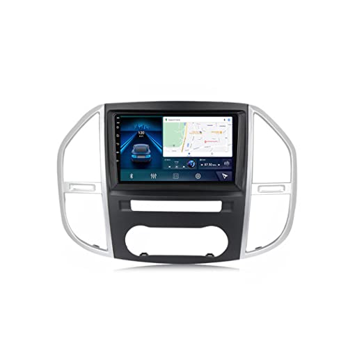 Android 11 Autoradio Navi 9 Zoll Doppel Din Touchscreen Bluetooth Car Radio Mit GPS Navigation, WiFi, FM RDS Radio, Rückfahrkamera, SWC, Für Mercedes Benz Vito 3 W447 2014-2020,7862 6g+128g von MGYQ