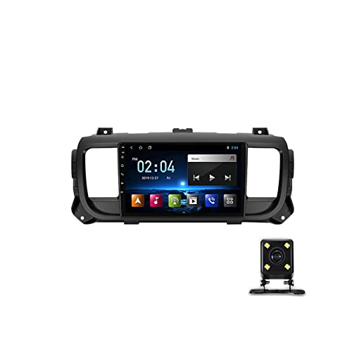 Android Autoradio Für Citroen Jumpy 3/Peugeot Expert 3 2016-2021, Autoradio Mit 9" Touchscreen-Bildschirm Unterstützt GPS/Bluetooth/USB/WiFi/FM/Lenkradsteuerung/Carplay/DAB+,M100s von MGYQ
