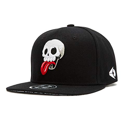 MHGLOVES Einstellbare Basecap Unisex Baseball Cap Baseballmütze Sport Mütze Schirmmütze Kappe Sonnenhüte Snapback Baseballmützen Mit Totenkopf Bestickt,54-60CM (2 Stück) von MHGLOVES
