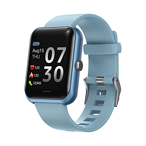 MICGIGI Herren Damen Smartwatch 1,3 Zoll HD-Großbildschirm Fitness Uhr Pulsuhren Fitness Tracker mit 8 Sportmodi von MICGIGI