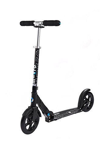 micro Classic™ Black| Das ORIGINAL |Scooter für Jugendliche und Erwachsene | Premium Scooter ab 14 Jahren | Lenker höhenverstellbar | CityScooter | Farbe schwarz von MICRO
