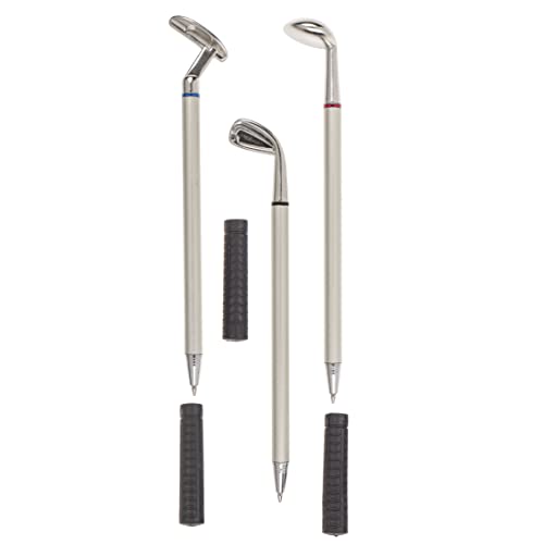 MIJOMA 3 Stück Set Kugelschreiber Golfschläger Golf Stifte Geschenkset, Golfgeschenk Geschenkidee für Golfspieler Golfer von MIJOMA