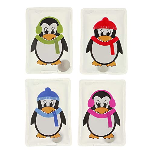 Handwärmer Taschenwärmer Sets Fingerwärmer, gegen kalte Hände im Winter (4er Set Pinguin) von MIJOMA