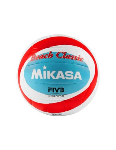 MIKASA Volleyball Beach Classic BV543C-VXB-RSB Ball, Erwachsene, Unisex, Mehrfarbig (Mehrfarbig), Größe 5 von MIKASA