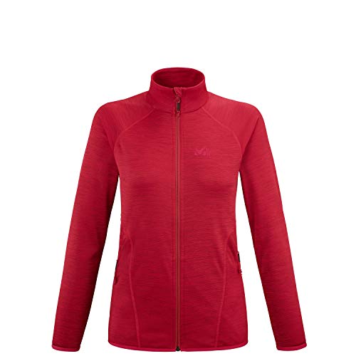 Millet - Tweedy JKT W - Leichte Fleece-Jacke für Damen - Kapuze - Bergsteigen, Wandern, Trekking, Lifestyle - Rot von MILLET