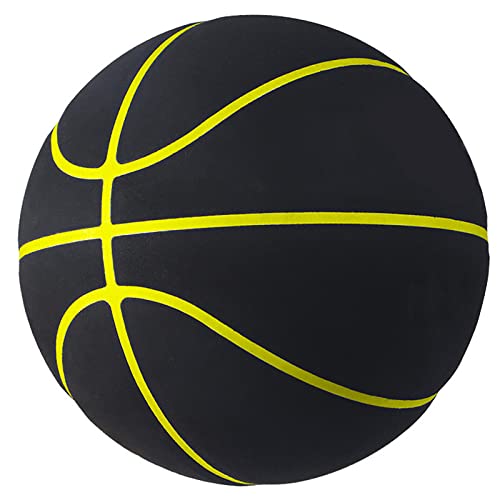 MINDCOLLISION Standard 5/6/7 Basketball, Nicht-Slip- Und Wear-Resistente Mikrofaser-Wildleder, Kein Logoball, Geeignet Als Unterschrift, Geschenk,Yellow Edge,No. 6 von MINDCOLLISION