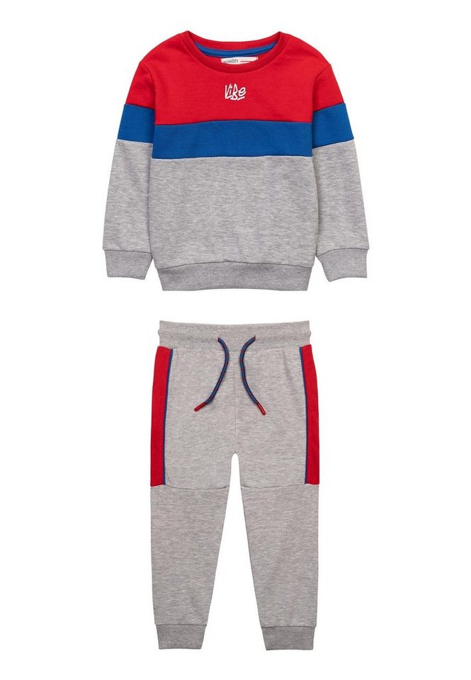 MINOTI Jogginganzug Set: sportliche Bluse mit Kapuze und Hose (1y-8y) von MINOTI