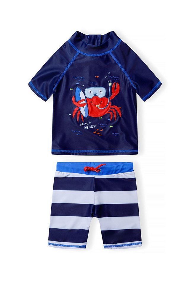 MINOTI Schwimmanzug Set mit UV-Filter, Oberteil mit kurzen Ärmeln und Shorts (9m-8y) von MINOTI