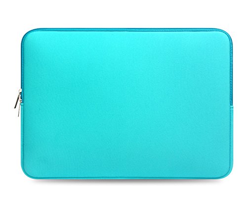 15 Zoll Basics Schutzhülle Handtasche Schulter Tasche Notebooktasche Laptop Sleeve Laptop Hülle für Tablets Hellblau von MISSMAO