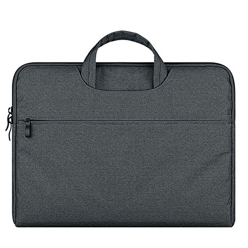 Laptoptasche Wasserfeste Umhängetasche Notebook Hülle Tasche für 11-11.6 Zoll Laptop/MacBook Pro/MacBook Air Dunkelgrau von MISSMAO