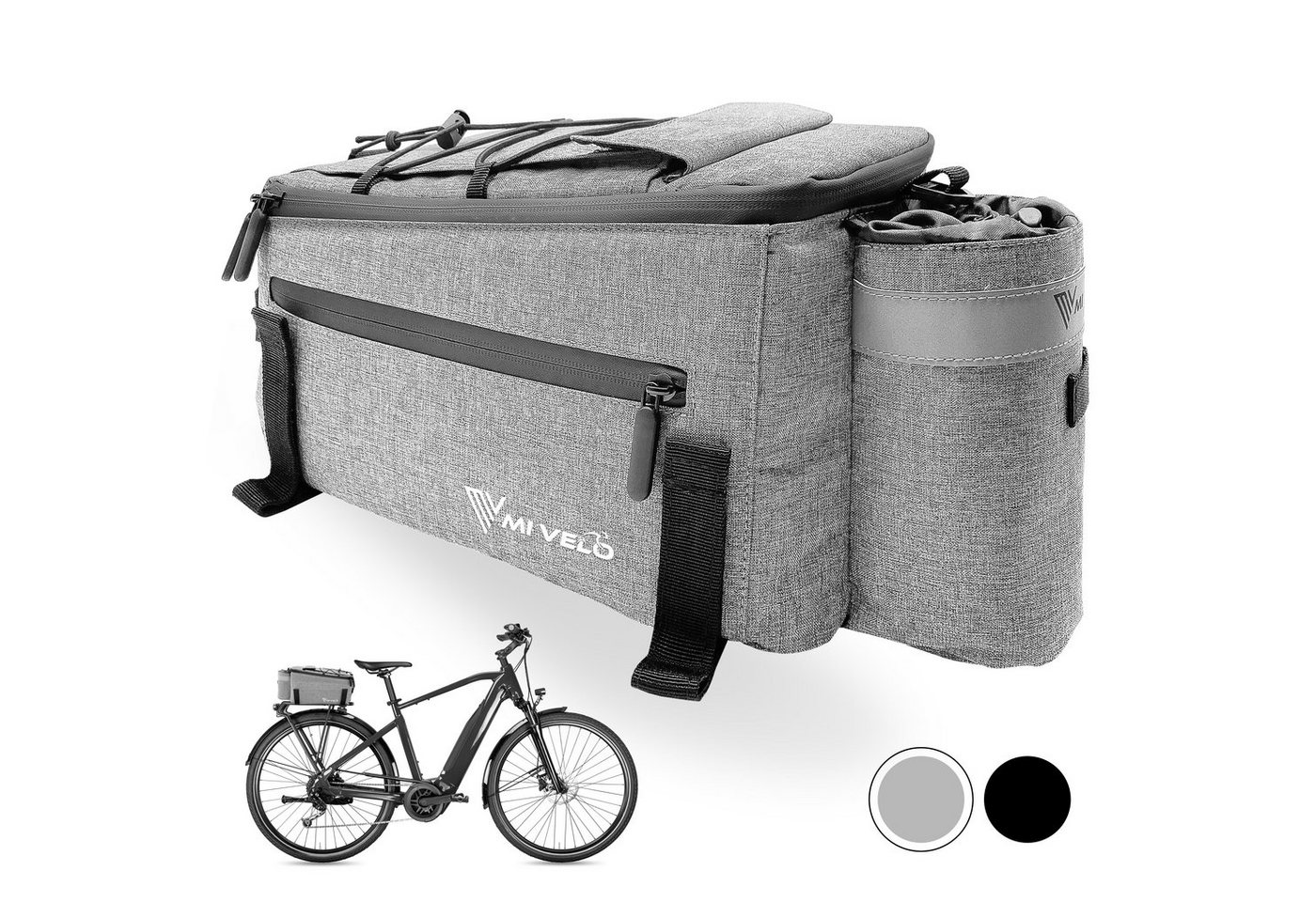 MIVELO Fahrradtasche Gepäckträgertasche für Fahrrad Kühltasche isoliert 10L von MIVELO
