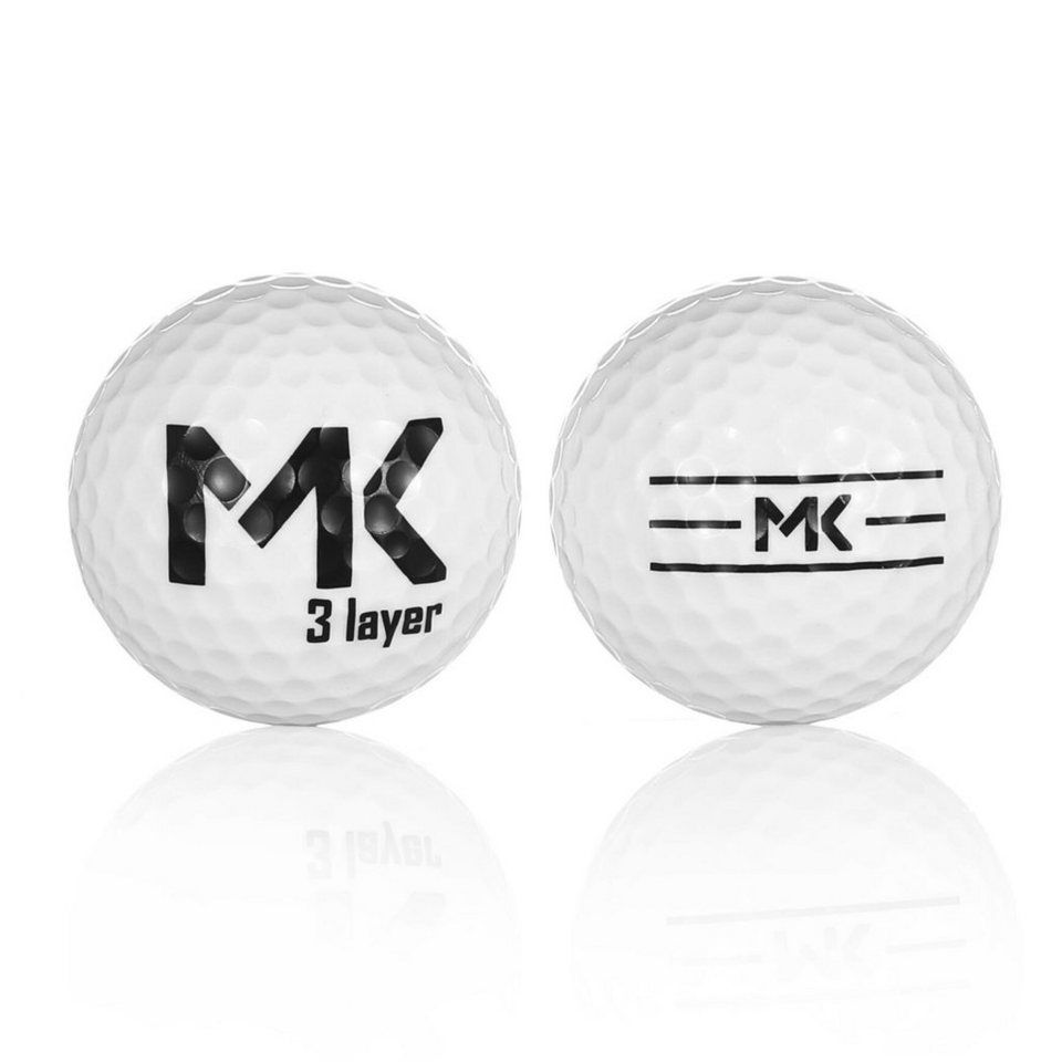MK Golf Golfball MK Golf Golfbälle 2-lagig Long Range - 12 Stück - 42.7mm - 45.7g von MK Golf