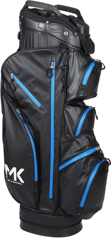 MK Golf Golftrolley + Golfbag MK Golf Equipment Solid Tour Trolleybag Blau - Golftasche, wasserdicht von MK Golf
