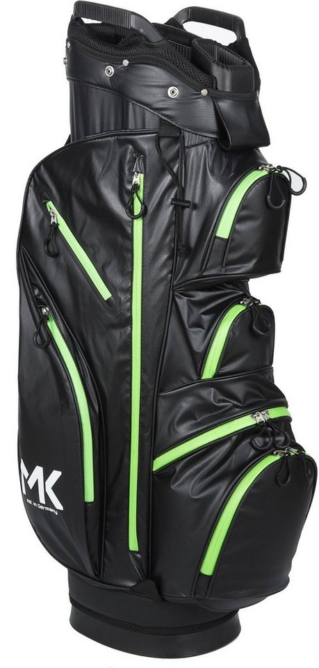 MK Golf Golftrolley + Golfbag MK Golf Equipment Solid Tour Trolleybag Grün - Golftasche, wasserdicht von MK Golf