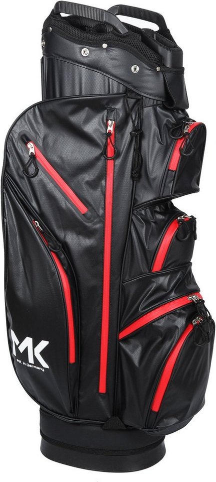 MK Golf Golftrolley + Golfbag MK Golf Equipment Solid Tour Trolleybag Rot - Golftasche, wasserdicht von MK Golf