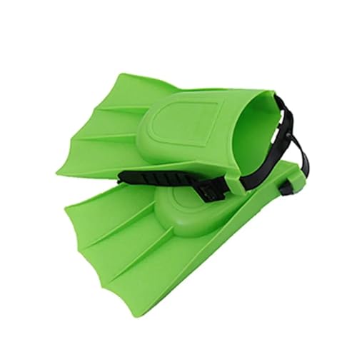 Schwimmflossen Tragbares Trainingsgerät Anfänger Tauchflossen Schwimmflossen Schnorcheln Fußflossen Tauchzubehör Schwimmflossen FüR Das Training ( Color : Green ) von MKLHAVB