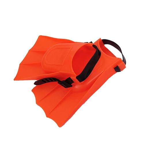 Schwimmflossen Tragbares Trainingsgerät Anfänger Tauchflossen Schwimmflossen Schnorcheln Fußflossen Tauchzubehör Schwimmflossen FüR Das Training ( Color : Orange ) von MKLHAVB