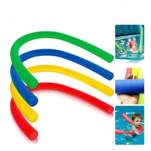 Schwimmnudel für Kinder und Erwachsene, Schaumstoff-Schwimmnudel-Schwimmhilfe, starkes Schwimmen, 1,5 m, helle Nudelvorrichtung, flexibler Schaumstoff von MLEHN