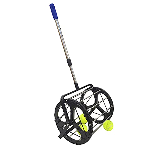 MLSJM Tennisball Pick Up, Kapazität 55 Tennisbälle Praktischer Tennis Picker Automatische Pick-Up für Aufbewahrungsbälle Trainingsgerät von ZHONGPIN