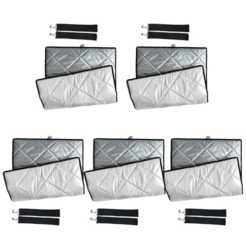 MLWSKERTY Packung Mit 5 Wärmeleitbeuteln Für Den Lebensmitteltransport Silber Polyester Designs Accessoire Für Lieferfahrer Und Marktanbieter Isolierte Lebensmittelabdeckung von MLWSKERTY