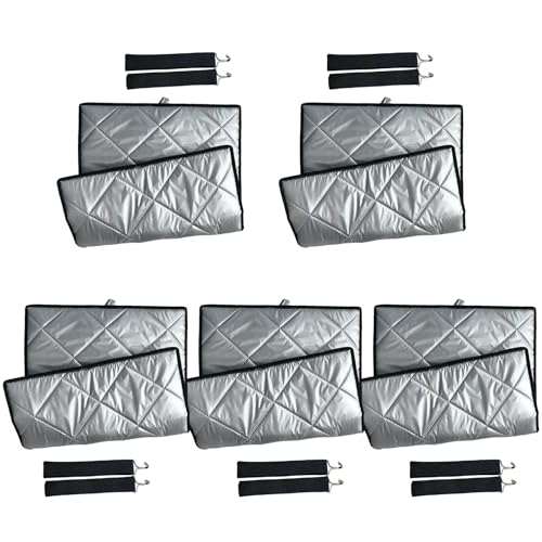 MLWSKERTY Packung Mit 5 Wärmeleitbeuteln Für Den Lebensmitteltransport Silber Polyester Designs Accessoire Für Lieferfahrer Und Marktanbieter Isolierte Lebensmittelabdeckung von MLWSKERTY