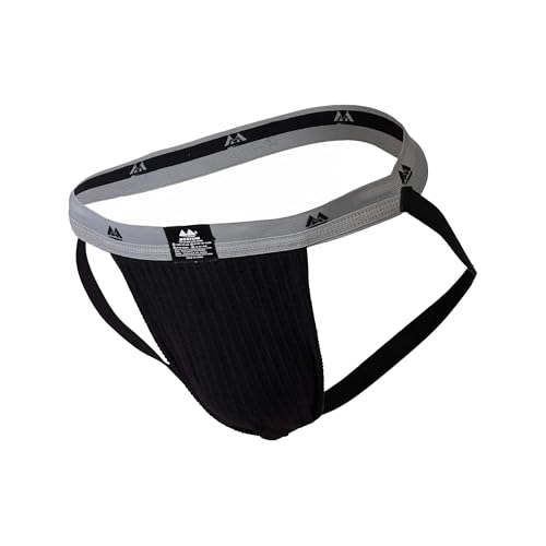 MM Edition Herren Supporter Jockstrap, schwarz/Grau, XL von MM Edition