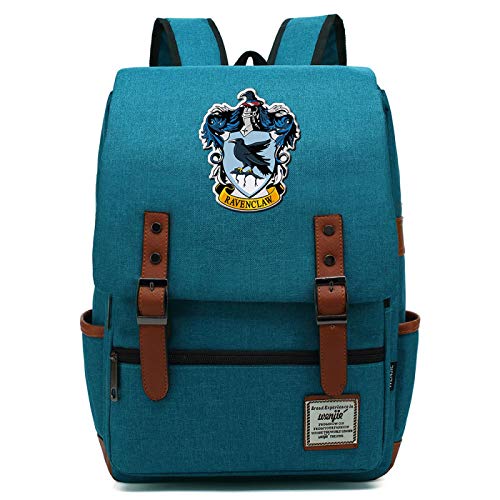 Harry Potter Rucksack für Mädchen Jungen Leichte Büchertasche 7~15 Grade Student Pack Gryffindor Ocean Blue von MMZ