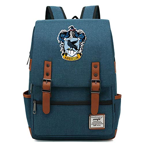 MMZ Lässige Schultasche Ravenclaw Rucksack für Jungen und Mädchen Harry Potter Rucksack für Männer und Frauen Large Army Blue von MMZ