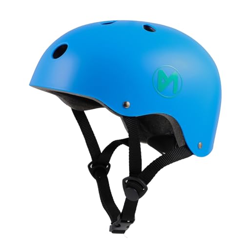 Maximale Sicherheit und Komfort: Der MN Erwachsene Kinder Fahrradhelm Roller-Skateboard-Helm - EIN Verstellbarer Kopfschutz für alle Altersgruppen und Aktivitäten (Blau, L) von MN