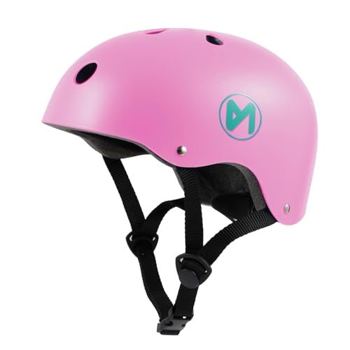 Maximale Sicherheit und Komfort: Der MN Erwachsene Kinder Fahrradhelm Roller-Skateboard-Helm - EIN Verstellbarer Kopfschutz für alle Altersgruppen und Aktivitäten (Rosa, M) von MN