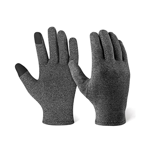 MNSFA Arthritis-Kompressionshandschuhe, Rheuma-Handschuhe für Frauen, Linderung von Gelenkschmerzen, Touchscreen-Handschuhe warm (1 Pair,L) von MNSFA