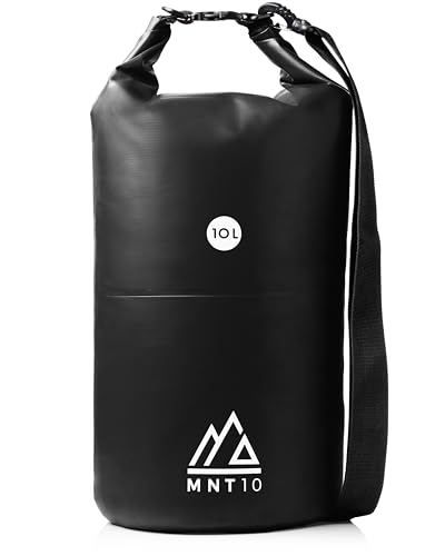 MNT10 Dry Bag Premium Packsack wasserdicht mit Tragegurt I Dry Bags Waterproof in 10l oder 20l I Wasserfeste Tasche für Reisen, Outdoor und Camping I Seesack robust und widerstandsfähig von MNT10