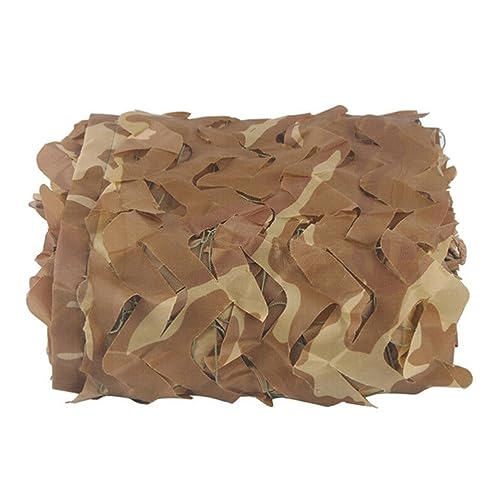 MOCNT Tarnnetz Camo Wüste Camouflage Netz Tarnnetz Jagd Camo Tarnung Armee Tarnung Net Camping Sonnenschutz Sichtschutz Dekoration Garten Verstecken Auto Abdeckung 3m x 4m von MOCNT