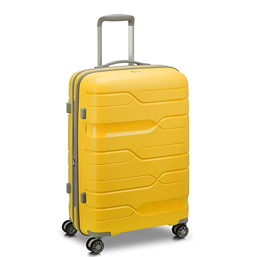 Modo by Roncato MD1 Trolley Medium erweiterbar Yellow, gelb, Trolley Medio, Hartschalenkoffer mit erweiterbarem Mittelteil und drehbaren Rollen von MODO BY RV RONCATO