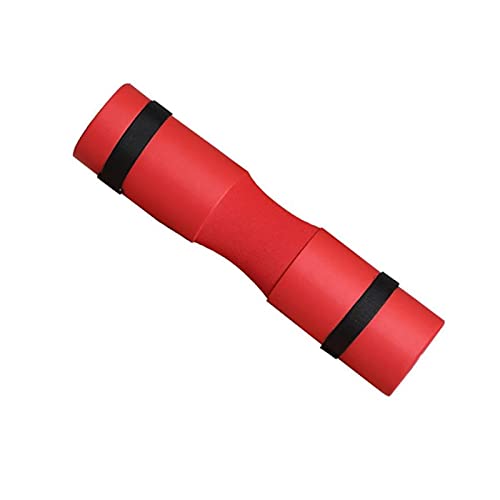 Barbell Squat Pad 45 * 10 cm Schaumstoff-Hantelkissenabdeckung für Fitnessgewicht Heben Gepolsterte Squat-Schulter-Rückenstütze Hals-Amp-Schulterschutz-Pad(Color:Red) von MOEENS