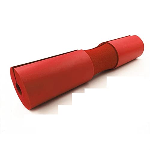 Barbell Squat Pad Barbell Pad Squat Pad Protector für Halsverstärker Schultern Fitness Bodybuilding Gymnastikausrüstung Gewichtheben Kniebeugen Hüfthuttraining(Color:Red) von MOEENS