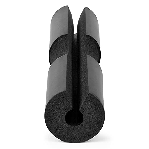 Barbell Squat Pad Hantel-Squat-Pad-Nacken-Schulter-Schutz-Pad-Unterstützung mit Fixiergurten für Kniebeugen-Lungen-Hüft-Stößen Gewichtheben Bar-Pad(Color:Black) von MOEENS