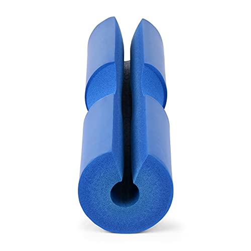 Barbell Squat Pad Hantel-Squat-Pad-Nacken-Schulter-Schutz-Pad-Unterstützung mit Fixiergurten für Kniebeugen-Lungen-Hüft-Stößen Gewichtheben Bar-Pad(Color:Blue) von MOEENS