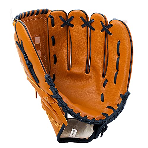 Baseball Handschuhe,PU-Leder Baseball Glove Baseballhandschuh Outdoor Sports Handschuh Softball-Übungsgeräte Größe 9.5 / 10.5 / 11.5 / 12.5 Linkshänder für Erwachsene Mann-Frauentraining ( Color : 12. von MOEENS