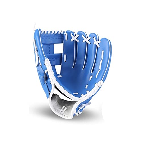 MOEENS Baseball Handschuhe,PU-Leder Baseball Glove Outdoor Sports Baseballhandschuh Softball-Übungsgeräte Größe 10.5/11,5/12.5 for Erwachsene Mann-Frau Links (Color : Blue, Size : 12.5 inches) von MOEENS