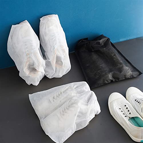 MOEIDO Schuhbeutel 10 Pieces Woven Shoes Dust Cover Drawstring Storage Bag Bundled Storage Storage Bag Dust Bag Travel Shoe Cover(Size:24X38cm) von MOEIDO