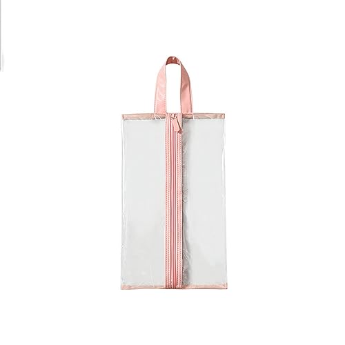 MOEIDO Schuhbeutel 10PCStorage Bag Transparent Waterproof Hanger Shoes Storage Bag Zipper Bag Travel Shoes(Color:Pink) von MOEIDO