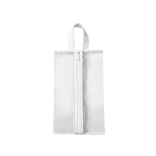 MOEIDO Schuhbeutel 10PCStorage Bag Transparent Waterproof Hanger Shoes Storage Bag Zipper Bag Travel Shoes(Color:White) von MOEIDO