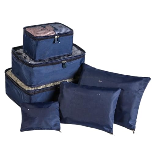 MOEIDO Schuhbeutel 10PCTravel Storage Bags Portable Travel Suitcases Organizer Travel Bag for Luggage Organizer Clothes Shoes Bag(Color:Dark Blue) von MOEIDO