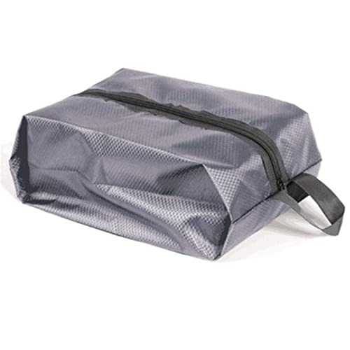 MOEIDO Schuhbeutel Portable Travel Shoe Bag View Window Pouch Storage Waterproof Organizer(Color:Light Grey) von MOEIDO